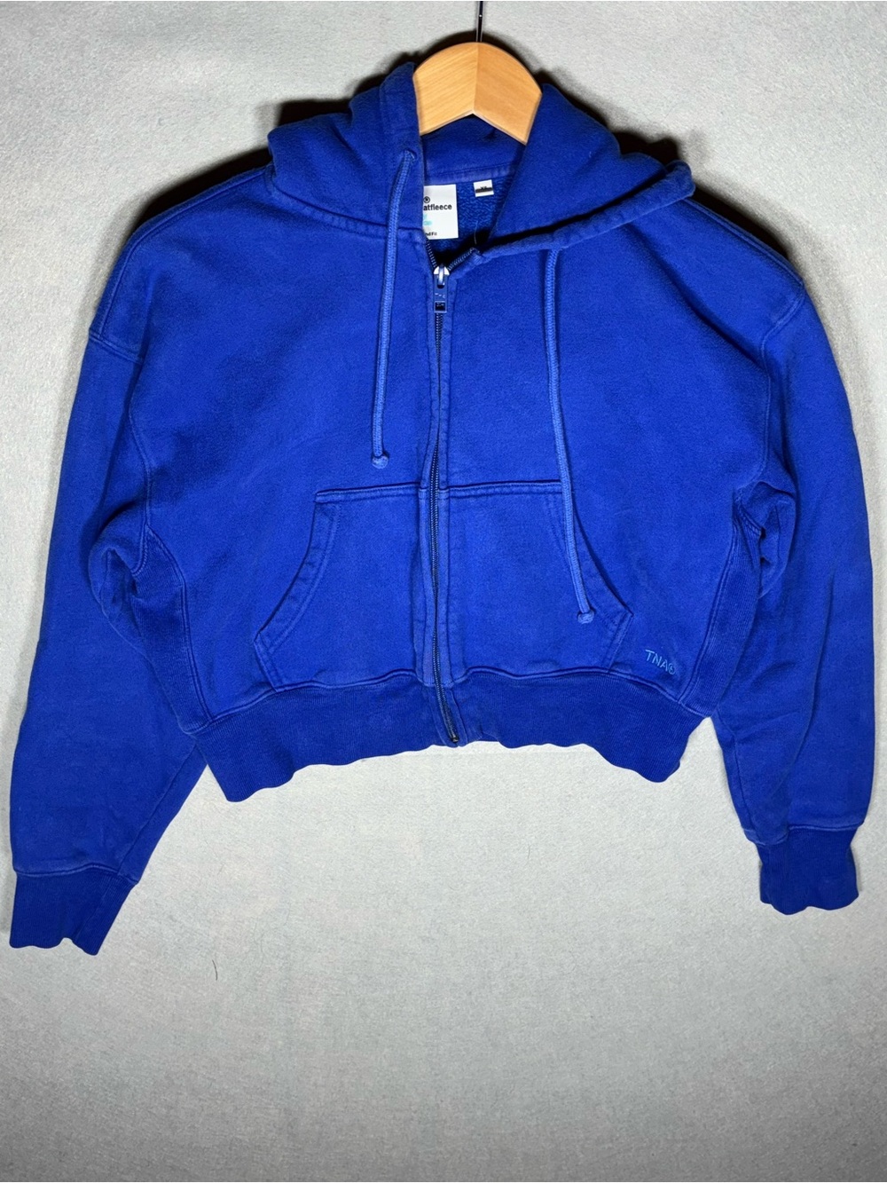 TNA Cobalt Blue Sweatfleece Zip-Up Hoodie